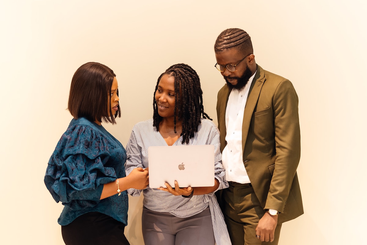 African IT professionals preparing for a certification exam