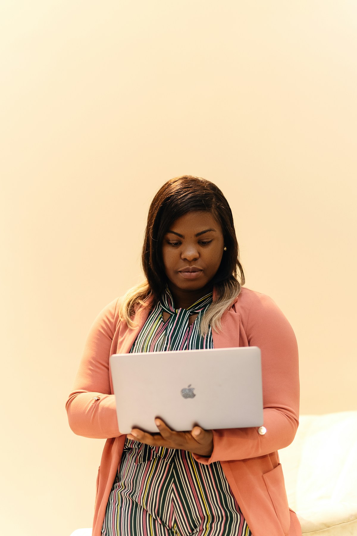 African businesswoman ready to start an IT career